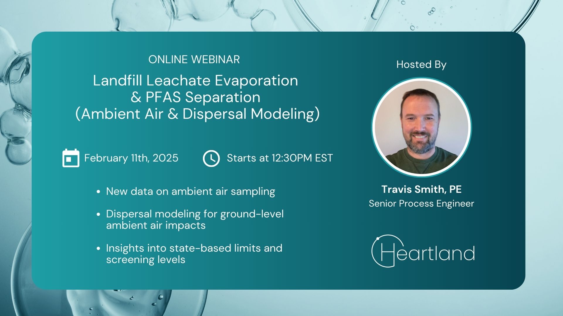 Upcoming Webinar: Landfill Leachate Evaporation & PFAS Separation (Ambient Air & Dispersal Modeling)